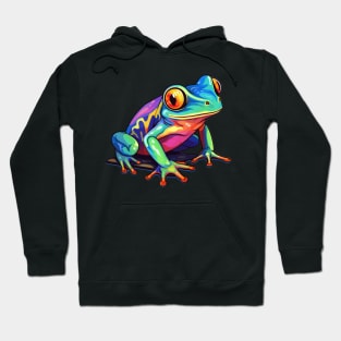 Colorful Tree Frog rainbow frog lover Hoodie